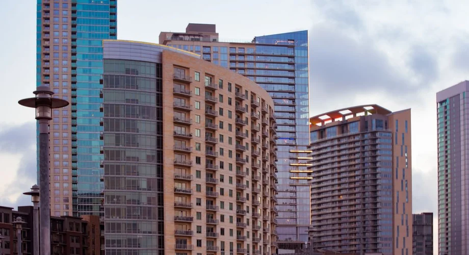 Downtown Austin, Texas skyline with modern high-rise buildings